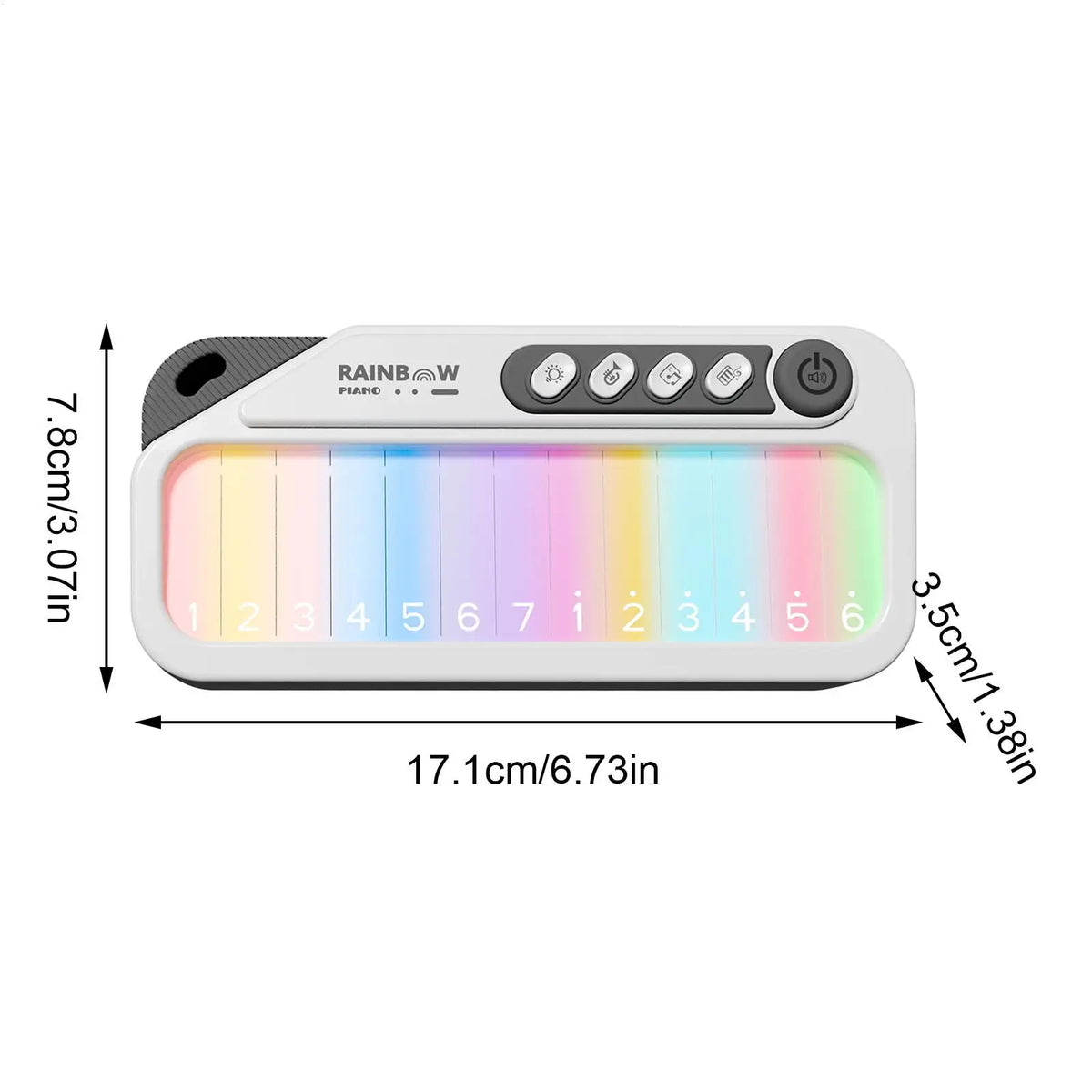 Tiny tunes Rainbow piano